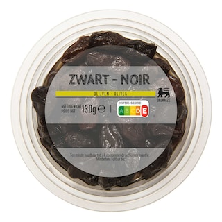 Delhaize | Zwarte olijf 130 gr