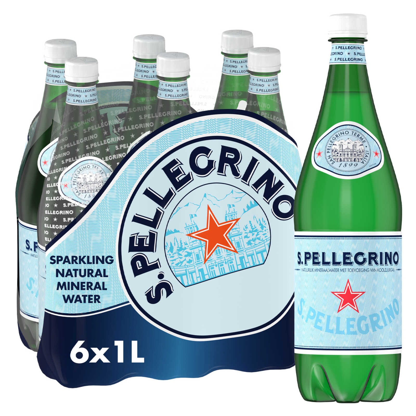 San Pellegrino Natuurlijk mineraalwater | licht bruisend | PET