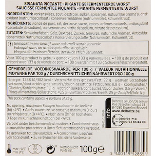 Delhaize | Spianata piccante 