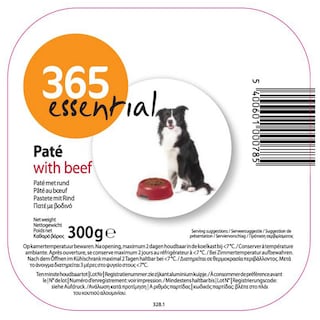 Delhaize | Aliment chien | Pâtée | Boeuf 
