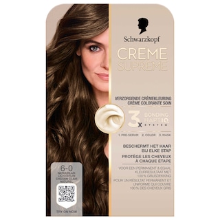 Schwarzkopf | Creme Supreme | Haarkleuring | 6-0 | Licht bruin 
