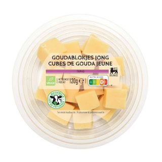 Delhaize | Gouda | Fromage Jeune | Cubes 