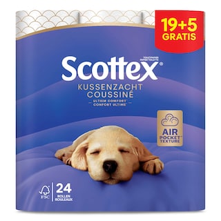 Scottex | Toiletpapier | Kussenzacht | 19+5 | Eco 