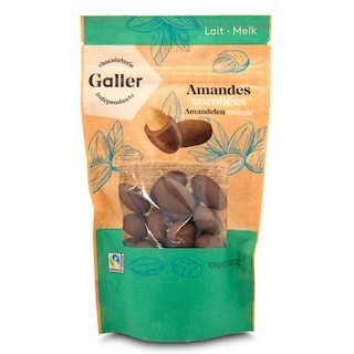 Galler | Amandelen | Melk chocolade 100 gr