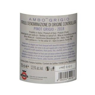 Italie - Italië | Friuli D.O.C. | Ambo Pinot Grigio Friuli 2018 