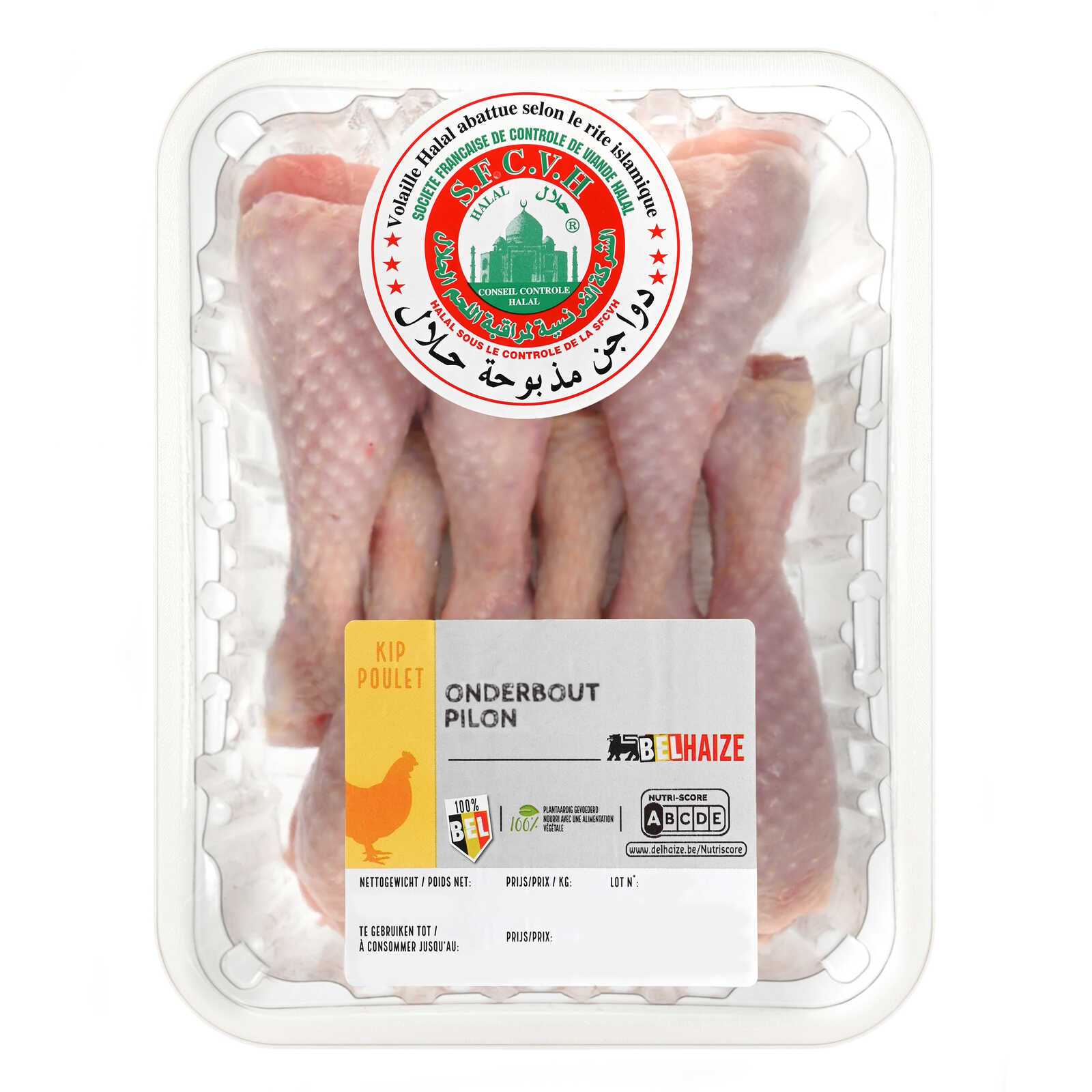 Delhaize Onderbouten | Kip | Halal