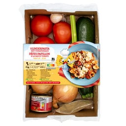 Maaltijdbox | Vlinderpasta met tomatensaus