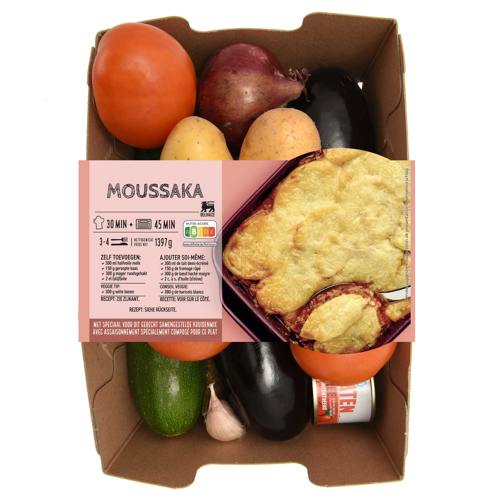 Delhaize Maaltijdbox | Moussaka