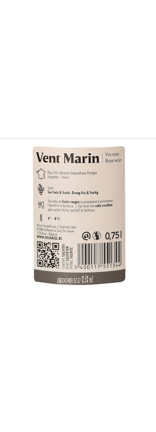 Vent Marin | Pays d'Oc | Syrah 75 cl