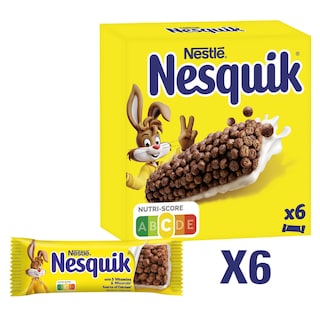 Nestlé | Nesquik | Barre de céréales | Chocolat | Lait 