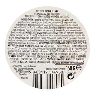 Delhaize | Olives Queen basilic 