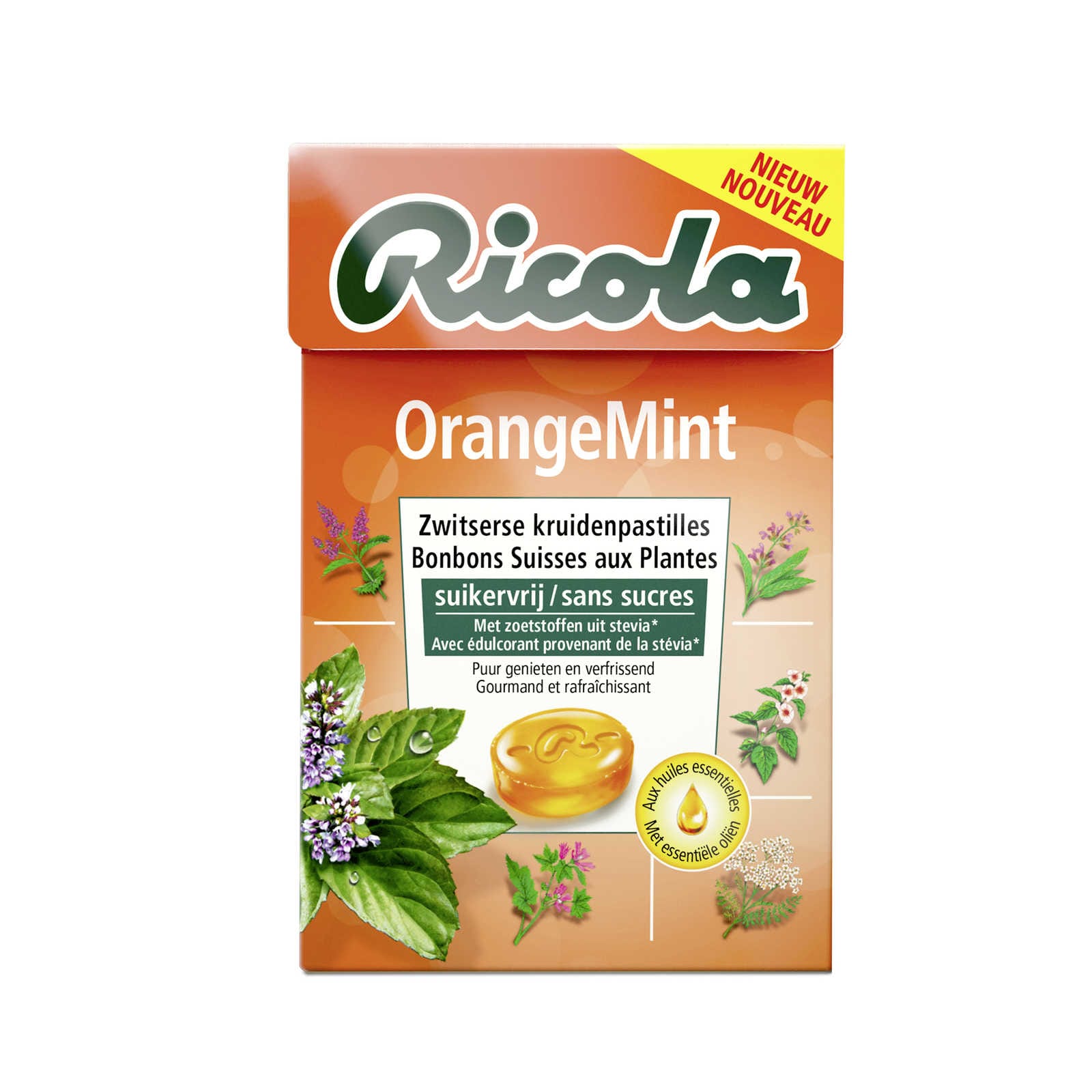 Ricola Kruidenpastilles | OrangeMint | Suikervrij