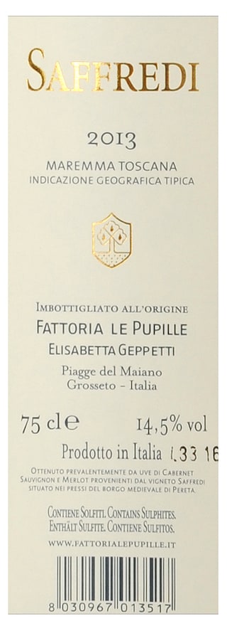 Italie - Italië | Toscana IGT | Saffredi 2013 