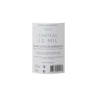 FR BORDEAUX BLAYE CT BORDEAUX | Château Le Mil 2010 