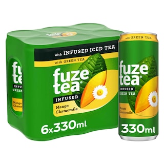 Fuze Tea | Green Tea | Thé vert | Mango Chamomille | Canette 