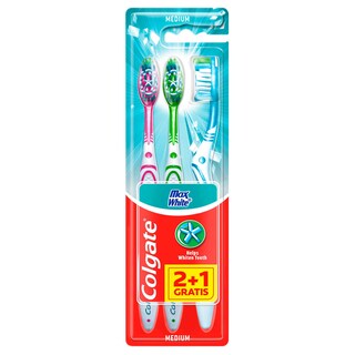 Colgate | Tandenborstel | Max white one | medium | 2+1 