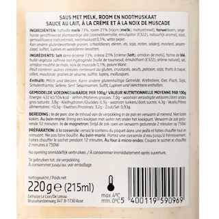 Delhaize | Sauce béchamel 