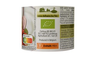 Delhaize | Bio | Yaourt | Fraise |  3+1 | Bio 