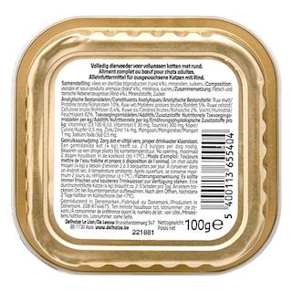 Delhaize | Aliment chat| Terrine | Adult 