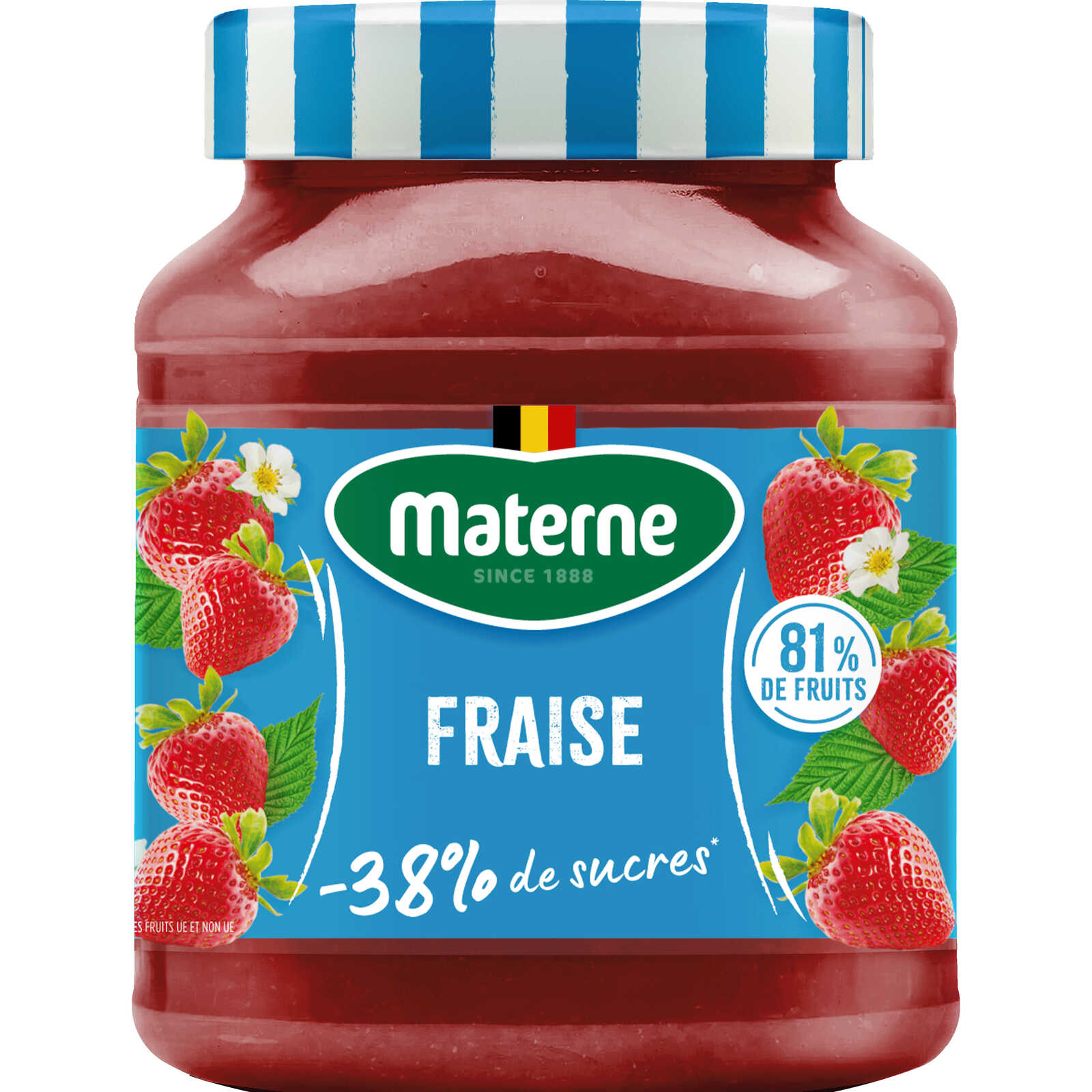 Materne Fruitbeleg | Aardbei | 81% fruit