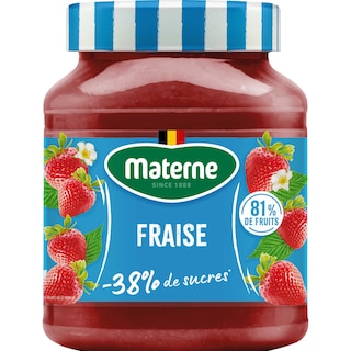Materne | Fruitbeleg | Aardbei | 81% fruit 335 gr