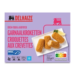 Delhaize | Croquettes | Crevettes | 28% | Four 