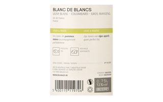 France - Frankrijk | Vin de Table | Blanc de Blancs Sec 