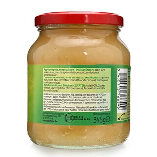 Delhaize | Compote | Pomme | Morceaux | Bocal 345 gr
