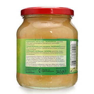 Delhaize | Compote | Pomme | Morceaux | Bocal 