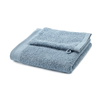 Xandrès | Set serviette 50x100cm + gant | bleu 
