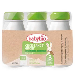 Babybio | Groeimelk | 10 Maanden | Bio 6 x 25 cl