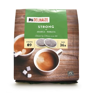 Delhaize | Koffie | Strong 09 | Pads 250 gr
