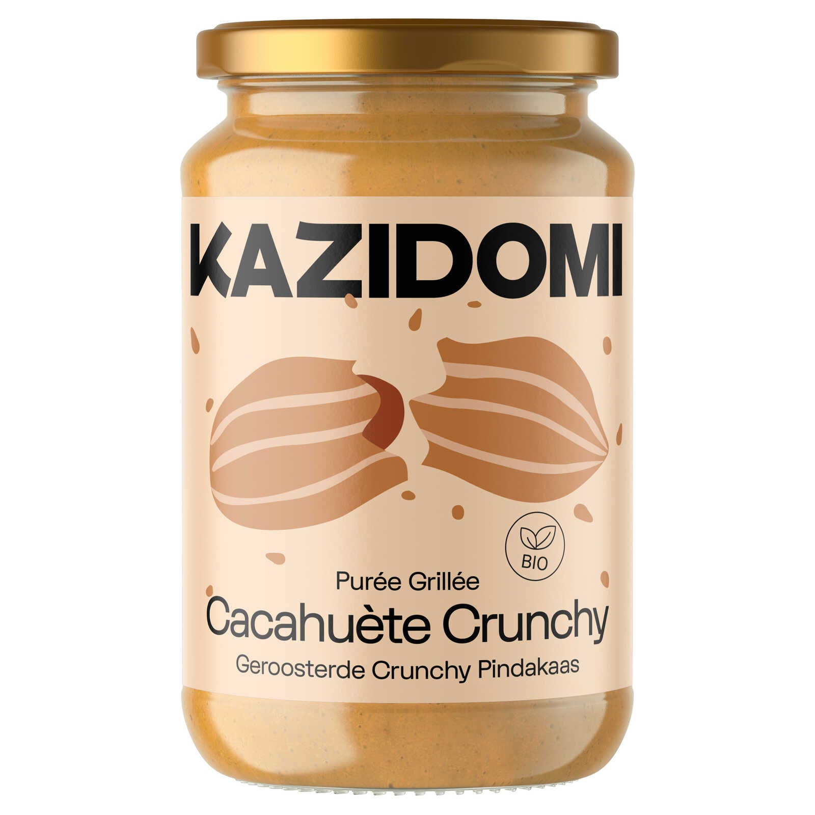 Kazidomi Pindakaas | Crunchy | Bio