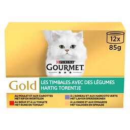 Gourmet | Gold | Aliment Chat | Adulte | Timbales | Légumes 