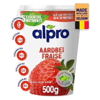 Alpro | Aardbei | Plantaardig alternatief voor yoghurt 
