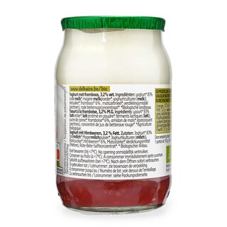 Delhaize | Bio | Yaourt | Entier | Framboise | Bio 150 gr
