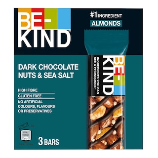 BE-KIND | Reep | Donkere chocolade | Noten | Zeezout 