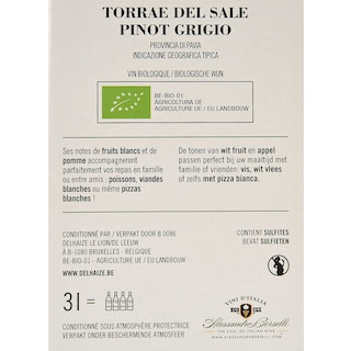Torrae Del Sale | Pavia | Pinot Grigio | Bio 