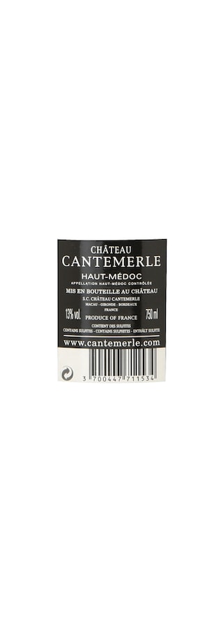Chateau Cantemerle | Haut-Médoc Grand Cru Classé | 2015 