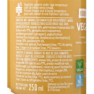Delhaize | Vegan | smoothie | Tropical 
