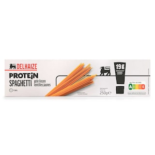 Delhaize | Pasta | Spaghetti | Linzen | Blond | Proteine 