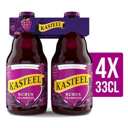 Kasteel | Bière forte fruitée | 7% ALC. | Rubus framboise | Bouteille 4 x 33 cl