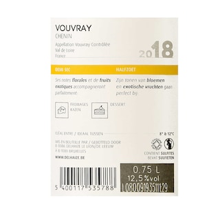France - Frankrijk | Loire - Vouvray | Vouvray Wit | 1/2 Sec 