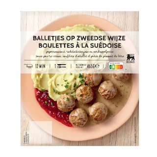 Delhaize | Boulettes | suédoises sauce poivre-crème 
