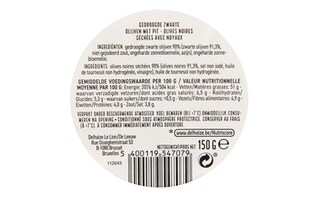 Delhaize | Zwarte olijf 130 gr