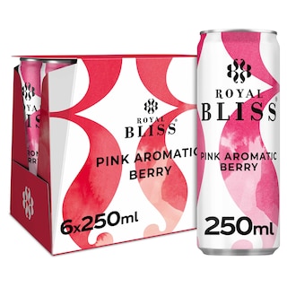Royal Bliss | Mélange rafraÏchissant | baies rouges fruits tropicaux | Canette 6 x 25 cl