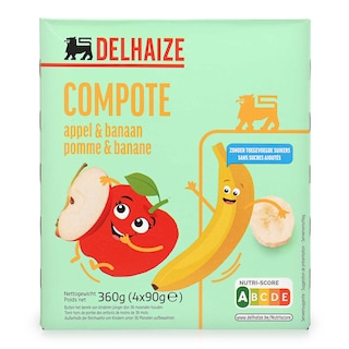 Delhaize | Compote | Kids | Appel | Banaan 