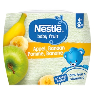 Nestlé | Baby Fruit | Fruit | Banaan Appel | 4 maanden 
