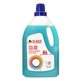 Delhaize | Wasmiddel | Vloeibaar | Kleur | 1,5L | 20DS 20 st