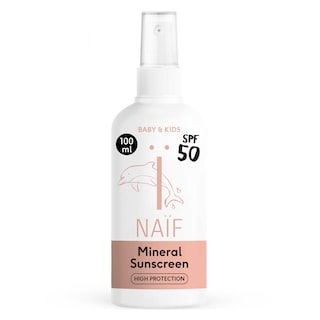 Naïf | Natural Skincare | Crème Solaire | Spray | Bébé et Enfant | 50 10 cl